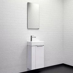 Комплект мебели Comforty Асти 40 белый глянец R (раковина Comforty 9140)