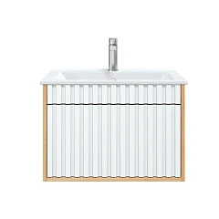 Тумба под раковину Onika Дайлер 60 белая/дуб сонома