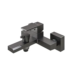 Смеситель Stable KN-22/GM для ванны и душа с душевыми аксессуарами вороненая сталь