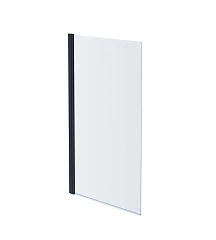 Шторка на ванну Aquatek AQ DEL SBA 08015BL 80*150 L/R профиль черный матовый