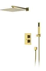 Душевой комплект DQ Bayern Liszt DA2515707A04 с термостатом матовое золото