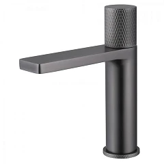 Смеситель ABBER Rund AF8710NG для раковины с прогрессивным картриджем вороненая сталь