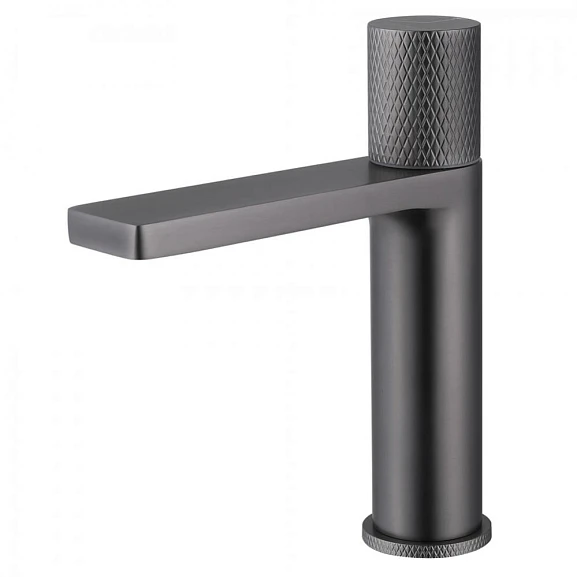 Смеситель ABBER Rund AF8710NG для раковины с прогрессивным картриджем вороненая сталь