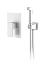 Гигиенический душ со смесителем DQ Bayern Liszt DA1515008 матовый белый