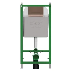 Система инсталляции для унитазов Ctesi Solid BK0200240 клавиша смыва Keen бронза