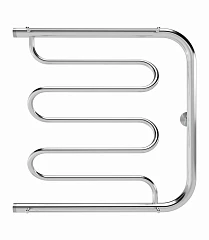 Водяной полотенцесушитель Indigo Фокстрот Liana 50*40 серебристый с полотенцедержателями