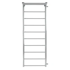 Водяной полотенцесушитель Indigo Line 47,7*130 R боковое подключение 120 с полкой серебристый