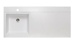 Мебельная раковина СанМарко Gamma лайт 105 L для установки над стиральной машиной для Runo (крыло справа)