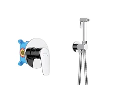 Гигиенический душ со смесителем Бетта AQ1119CR скрытый монтаж хром