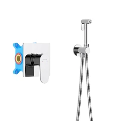 Гигиенический душ со смесителем Оберон AQ1219CR скрытый монтаж хром