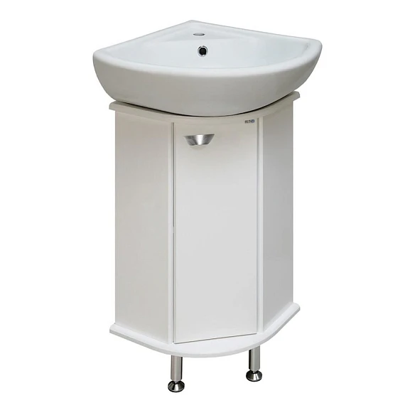 Тумба с раковиной Runo Браво 40 угловая