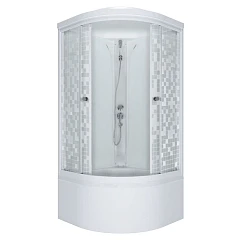 Душевая кабина Triton Стандарт (мозаика) 90х90х216 Б со смесителем ДН4