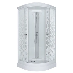 Душевая кабина Triton Стандарт (мозаика) 90х90х215 А со смесителем ДН4