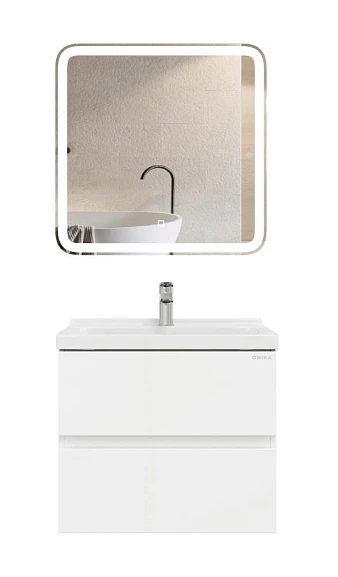 Комплект мебели Onika Эвада 70 белый глянец 