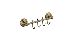 Настенный кронштейн Fixsen Retro 4 крючка бронза