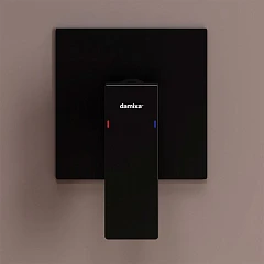 Смеситель Damixa Gala 537500300 для душа скрытый монтаж черный матовый