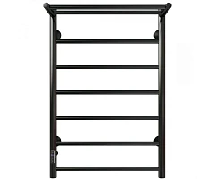 Электрический полотенцесушитель Grois Laura GR-152 50*80 с полкой L черный матовый