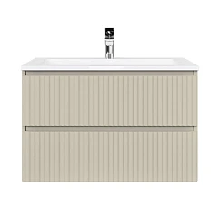 Тумба под раковину Raval Coste 80 подвесная светло-коричневая