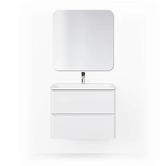 Комплект мебели Raval Welto 80 подвесной 2 ящика белый глянец