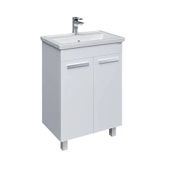 Тумба под раковину Grossman Нео 50 белый глянец напольная в краске