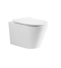 Подвесной унитаз Ceruttispa FARO Aria Tornado 35,5*52 безободковый с крышкой-сиденьем микролифт Slim