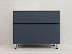 Тумба с раковиной Style Line Лима 100 напольная графит