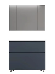 Комплект мебели Style Line Лима 100 напольный графит