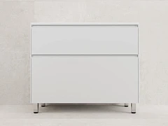 Тумба с раковиной Style Line Лима 100 напольная белая матовая