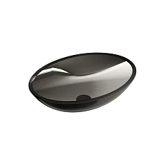 Накладная раковина Vincea VBS-6T11B 50*35 черная прозрачная