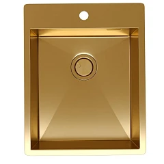 Кухонная мойка Санприз Scanno SZ2240GD 40*50 брашированное золото