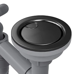 Выпуск для кухонной мойки Санприз Nemi SZ9003BL оружейная сталь