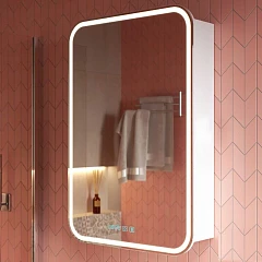 Зеркало-шкаф Alavann Lana 60 с антизапотеванием и часами