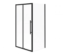 Душевой уголок Esbano Flex ESF-108PS-B 100*80*195 профиль черный матовый L/R без поддона