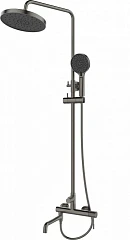 Душевая стойка Esbano Daisy с изливом оружейная сталь