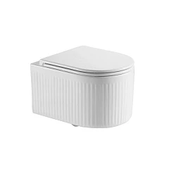 Подвесной унитаз Grossman GR-4408SQ 49,5х36 Tornado безободковый с крышкой микролифт