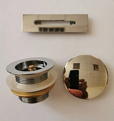 Накладки сменные на слив-перелив Esbano Drain Set золото матовое