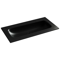 Встраиваемая раковина Ceramicanova Grace 91*45,7 без отверстия под смеситель черная матовая