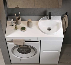 Столешница Alavann Cosmetic 90 белый глянец L/R