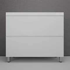 Тумба с раковиной Style Line Манхэттен 100 напольная белая матовая