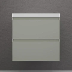 Тумба с раковиной Style Line Манхэттен 60 подвесная олива