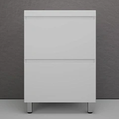 Тумба с раковиной Style Line Манхэттен 60 напольная белая матовая