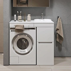 Тумба под раковину Alavann Cosmetic 95 белый глянец L/R