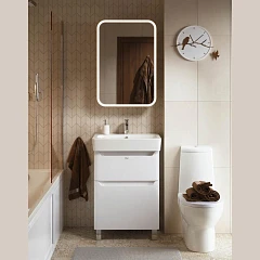 Комплект мебели Alavann Lana 60 белый глянец (раковина Нео 60)