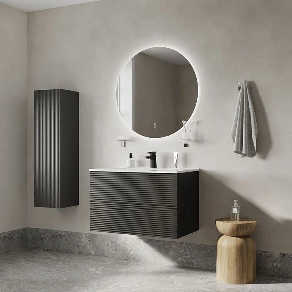 Комплект мебели Iddis Bild 80 темно-серый