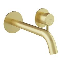 Смеситель Aqueduto Cano CAN0450 для раковины скрытый монтаж шлифованное золото