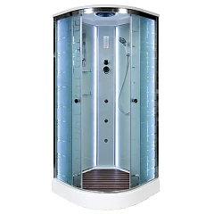 Душевая кабина AvaCan EM1590 90х90х220 с LED-подсветкой и гидромассажем