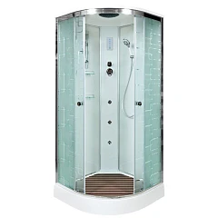 Душевая кабина AvaCan EM1590 90х90х220 с гидромассажем и электрикой