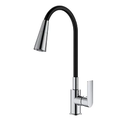 Смеситель Splenka S05.43 для кухни с гибким изливом хром