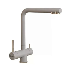 Смеситель Uperwood UPD-005-03 для кухни с функцией подключения фильтра серый/сатин