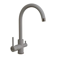 Смеситель Uperwood UPD-003-07 для кухни с функцией подключения фильтра серый/вороненая сталь